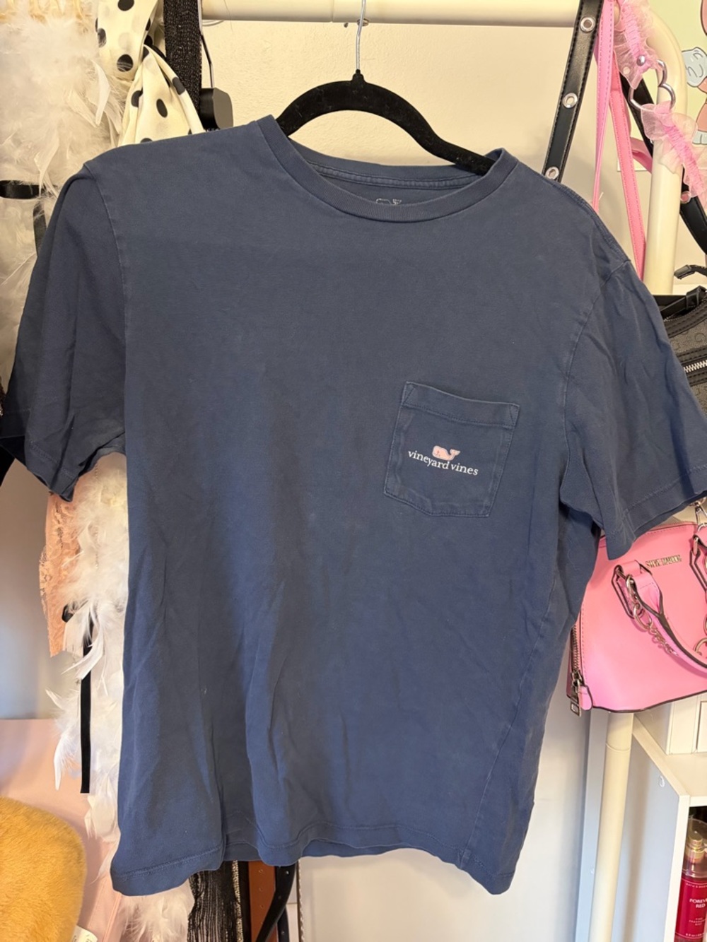 Vineyard Vines Navy Short Sleeve Pocket Tee